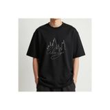 Harry Potter Always Baskılı Oversize Unisex Pamuklu Tişört tis47sb