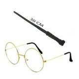 Harry Potter Asası 30 cm ve Metal Harry Potter Gözlüğü