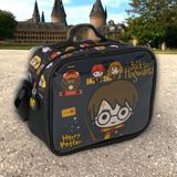 Harry Potter Beslenme Çantası Siyah Renkli Karakter Desenli Kapasiteli Kullanışlı Tasarım