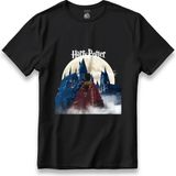 Harry Potter Film Tasarım Siyah Tişört Yeni Harry Potter Dizi Tasarım T-Shirt Unisex %100 Pamuk Nefes Alan Kalın Kumaşlı Tişört
