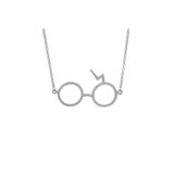 Harry Potter Gözlük Kolye Örme Zincir