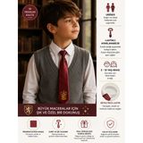 Harry Potter Gryffindor Kravat Bordo Renk Ayarlanabilir Lastikli 3-10 Yaş Unisex Çocuk Kravatı