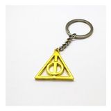 Harry Potter Hogwart Ölüm Yadigarları Sarı Üçgen Metal Anahtarlık