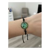 Harry Potter Hogwarts Slytherin Ayarlanabilir Siyah İpli Bileklik – Unisex Metal Figürlü Tasarım
