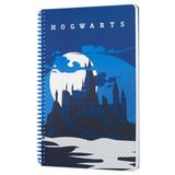 Harry Potter Hogwarts Spiralli Defter Lacivert Kareli