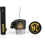Harry Potter Lisanslı Cam Bardak Seti - 390 ml - 00-Siyah - Beyaz