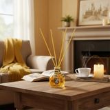Harry Potter Lisanslı Hufflepuff Çubuklu Oda Kokusu – Cam Şişe ve Fiber Çubuklu Dekoratif Koku Seti