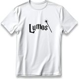 Harry Potter Lumos Model T-Shirt Unisex %100 Cotton Pamuklu Rahat Regular Baskı Tişört - Beyaz - XL