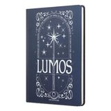 Harry Potter Lumos Sert Kapak Butik Defter Lacivert Çizgili