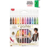 Harry Potter Maped x Dekomus Lisanslı Harry Potter Magic School Collection 12'li Keçeli Kalem "Dekomus Cep Defteri Hediyeli"
