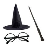 Harry Potter Parti Seti - Asa, Gözlük ve Şapka Kombinasyonu