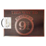 Harry Potter Paspas (Platform 9 ve ¾ Tasarım) 40 cm x 60 cm Kauçuk Paspas, Kadın Hediyeleri Erkekler için Hediyeler - Resmi Ürün