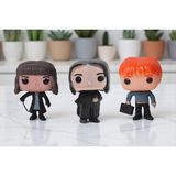 Harry Potter Pop Stil Hermione Granger Severus Snape Ron Weasley 3lü Karakter Figür Oyuncak 10 Cm.