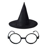 Harry Potter Şapkası Gözlüğü Siyah Renk