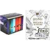 Harry Potter Serisi 7 Kitap Kutulu + Büyük Boy Harry Potter Boyama Kitabı J.K. Rowling Seti