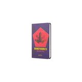 Harry Potter Sert Kapak Lastikli Mini Defter Chocolate Frog Mor