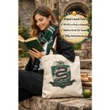Harry Potter Slytherin Bez Çanta Warner Bros Lisanslı 40x35,5cm 200gr Ham Tote Transfer Baskı