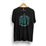Harry Potter | Slytherin Crest Green Baskılı Tişört - Siyah - M