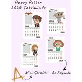 Harry Potter Tasarımlı Şövale Masa Takvimi 2026 - Dikey Tasarım