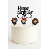 Harry Potter Temalı Doğum Günü Pasta Süsü - 4 Parça
