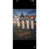 Harry Potter Temalı Kitap Ayraç Seti -4'lü - Karışık Çok Renkli