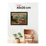 HARS Slim İnce Profil Siyah Çerçeve 30 x 40 cm Camlı