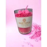 Hartopia-Doğal Mum Pembe Çilek Dekoru