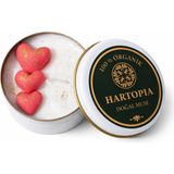 Hartopia Kalp Figürlü Doğal Soya Mum – Teneke Kutulu
