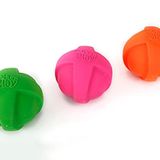 Hartz DuraPlay Ball Gıcırtılı Lateks Köpek Oyuncağı, Neon Yeşili, Neon Pembe ve Neon Turuncu, Büyük 3 Adet Paket