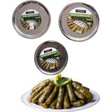 Harun 3'lü Paslanmaz Çelik Dolma Sarma Aparatı Tencere Altlığı Süzgeç - Metalik