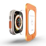 HARVORTEZ Apple Watch Ultra 2, Ultra 49mm ile Uyumlu, 49mm Ekran Koruyucu, Kolay Hizalama Çerçevesi ile Kurulum, Su Geçirmez, UHD Temperli Cam, Watch Screen Protector, (Otomatik Hizalama Aparatlı)