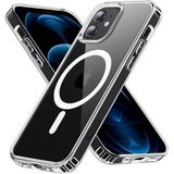 HARVORTEZ iPhone 11 MagSafe ile Uyumlu ŞEFFAF, Manyetik Kılıf, Kablosuz Şarj Desteği, Ultra Berrak Kapak, 1'e 1 Uyumlu, Çevre Dostu Malzeme, Güçlü Koruma, Optimal Case (Şeffaf)