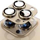 HARVORTEZ iPhone 11/12 Mini için Tek Parça Darbeye Dayanıklı Kamera Lens Koruyucu, Gece Çekim Modu Uyumlu, HD Alüminyum Alaşım Çerçeveli 9H Sertliğinde Temperli Cam (Gold)