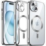 HARVORTEZ iPhone 12 Kılıf 6.1" ile MagSafe Uyumlu Cep Telefon Kılıfı, Kamera Lens Tam Koruma, Darbeye Dayanıklı, Yumuşak Şeffaf TPU Malzeme BPA İçermez Phone Case - Gümüş