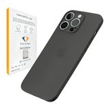 HARVORTEZ iPhone 13 Mini Kılıf 5.5" ile Uyumlu, Ultra İnce Cep Telefon Kılıfı, Kamera Bölge Koruyucu, Ekstra Tuş Takımı, TPU Malzeme BPA İçermez, Kolay Temizlenebilir Phone Case - Saydam Siyah