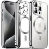 HARVORTEZ iPhone 13 Pro Max Kılıf 6.7" ile MagSafe Uyumlu Cep Telefon Kılıfı, Kamera Lens Tam Koruma, Darbeye Dayanıklı, Yumuşak Şeffaf TPU Malzeme BPA İçermez Phone Case - Gümüş