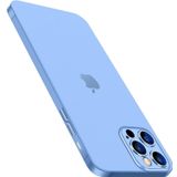 HARVORTEZ iPhone 13 Pro Max Kılıf 6.7" ile Uyumlu, Ultra İnce Cep Telefon Kılıfı, Kamera Bölge Koruyucu, Ekstra Tuş Takımı, TPU Malzeme BPA İçermez, Kolay Temizlenebilir Phone Case - Açık Mavi