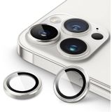 HARVORTEZ iPhone 13 Pro,13 Pro Max için, Kamera Lens Koruyucu, Basit Kurulum, HD Berrak Görüntü, Metal Çerçeve, 9H Temperli Cam, Çizilmeye Dayanıklı, Camera Lens Protector (Gümüş)