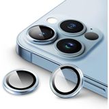 HARVORTEZ iPhone 13 Pro,13 Pro Max için, Kamera Lens Koruyucu, Basit Kurulum, HD Berrak Görüntü, Metal Çerçeve, 9H Temperli Cam, Çizilmeye Dayanıklı, Camera Lens Protector (Mavi)