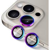 HARVORTEZ iPhone 13 Pro,13 Pro Max için, Kamera Lens Koruyucu, Basit Kurulum, HD Berrak Görüntü, Metal Çerçeve, 9H Temperli Cam, Çizilmeye Dayanıklı, Camera Lens Protector (Renkli)