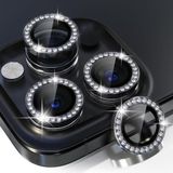 HARVORTEZ iPhone 13 Pro,13 Pro Max için, TAŞLI, Kamera Lens Koruyucu, Basit Kurulum, HD Görüntü, Metal Çerçeve, 9H Temperli Cam, Çizilmeye Dayanıklı, Diamond Camera Lens Protector (Siyah)