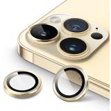HARVORTEZ iPhone 13,13 Mini,12 Pro Max için, Kamera Lens Koruyucu, Basit Kurulum, HD Berrak Görüntü, Metal Çerçeve, 9H Temperli Cam, Çizilmeye Dayanıklı, Camera Lens Protector (Gold)
