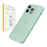 HARVORTEZ iPhone 14 Plus ve 15 Plus Kılıf 6.7" ile Uyumlu, Ultra İnce Cep Telefon Kılıfı, Kamera Bölge Koruyucu, Ekstra Tuşlar, TPU Malzeme BPA İçermez, Kolay Temizlenir Phone Case - Su Yeşili