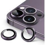 HARVORTEZ iPhone 14 Pro,14 Pro Max için, Kamera Lens Koruyucu, Basit Kurulum, HD Berrak Görüntü, Metal Çerçeve, 9H Temperli Cam, Çizilmeye Dayanıklı, Camera Lens Protector (Derin Mor)