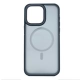HARVORTEZ iPhone 15 Pro Max Super Msafe Manyetik Uyumlu Kılıf, Askeri Sınıf Koruma, Yarı Saydam Mat Parmak İzi Tutmaz, Alüminyum Tuş ve Kamera Çerçeveli, Özel Tasarım Premium Case (Gri)