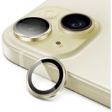 HARVORTEZ iPhone 15,15 Plus için, Kamera Lens Koruyucu, Basit Kurulum, HD Berrak Görüntü, Metal Çerçeve, 9H Temperli Cam, Çizilmeye Dayanıklı, Camera Lens Protector (Sarı)