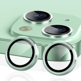 HARVORTEZ iPhone 15,15 Plus için, Kamera Lens Koruyucu, Basit Kurulum, HD Berrak Görüntü, Metal Çerçeve, 9H Temperli Cam, Çizilmeye Dayanıklı, Camera Lens Protector (Yeşil)