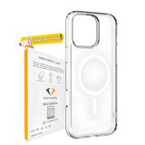 HARVORTEZ, iPhone 16 Pro Max, MagSafe ile Uyumlu Güçlü Manyetik Kılıf, Sararmaz Sert PC Çevre Dostu Kapak, Ahize/Hoparlör Filtreli, Gerçek Buton Hissi, Kamera Yükseltili, İnce Kapak, Case (Şeffaf)