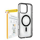 HARVORTEZ, iPhone 16 Pro Max, MagSafe ile Uyumlu Güçlü Manyetik Kılıf, Sararmaz Sert PC Çevre Dostu Kapak, Ahize/Hoparlör Filtreli, Gerçek Buton Hissi, Kamera Yükseltili, İnce Kapak, Case (Siyah)