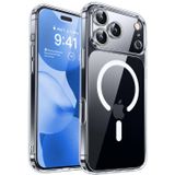 HARVORTEZ, iPhone 17 Pro Max, MagSafe ile Uyumlu Güçlü Manyetik Kılıf, Sararmaz Sert PC Çevre Dostu Kapak, Ahize/Hoparlör Filtreli, Gerçek Buton Hissi, Kamera Yükseltili, İnce Kapak, Case (Şeffaf)